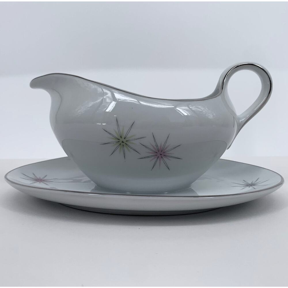 Cathedral Bavaria Galaxy Gravy Boat Atomic Starburst West Germany Vintage MCM